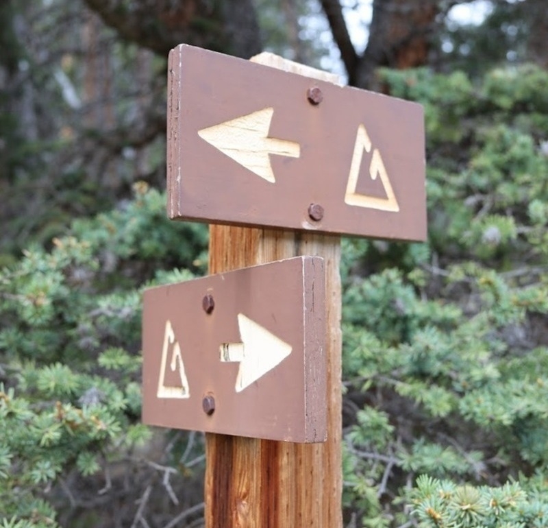 Colorado Trail intersection sign
