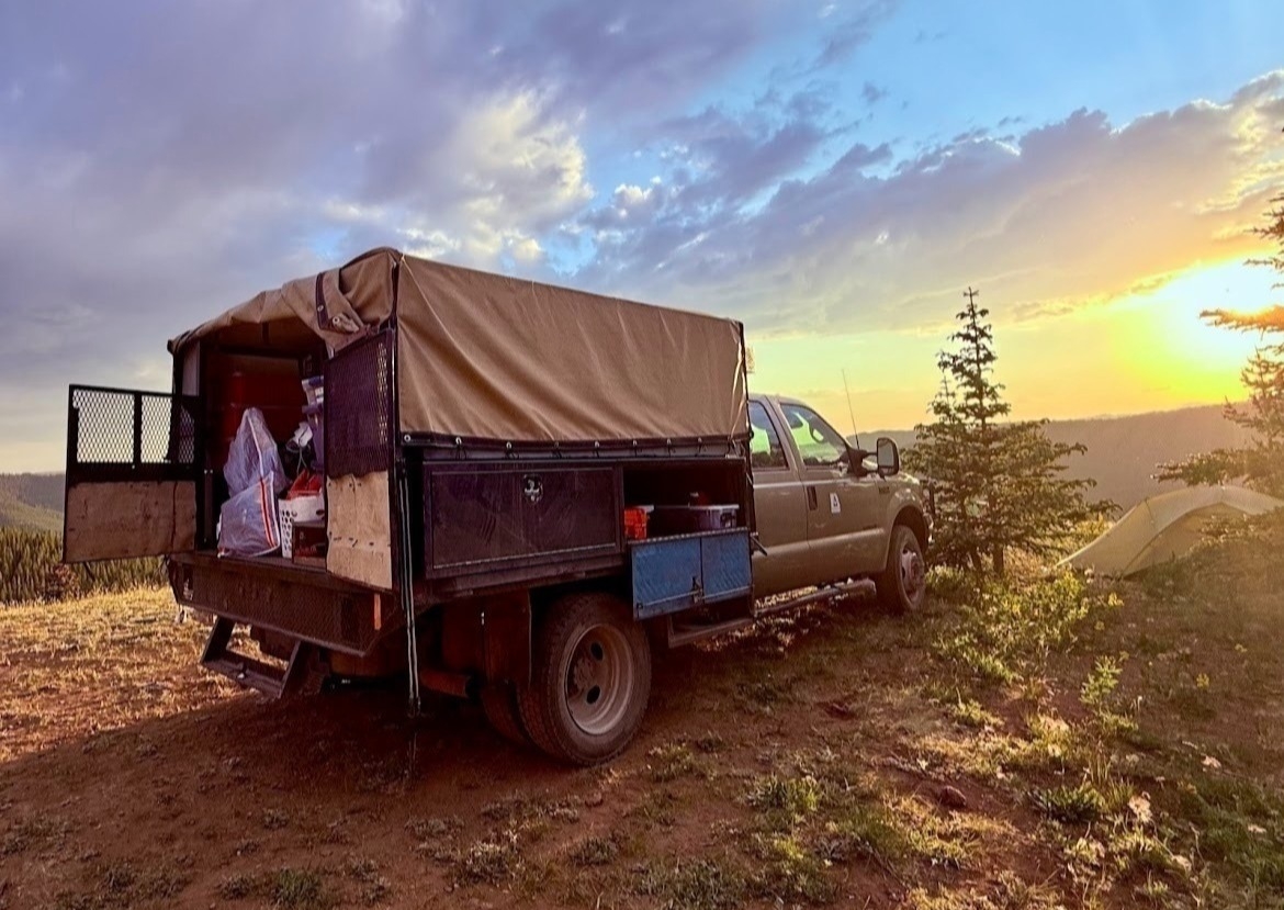Image showing the truck used to haul hikers gear from camp to camp